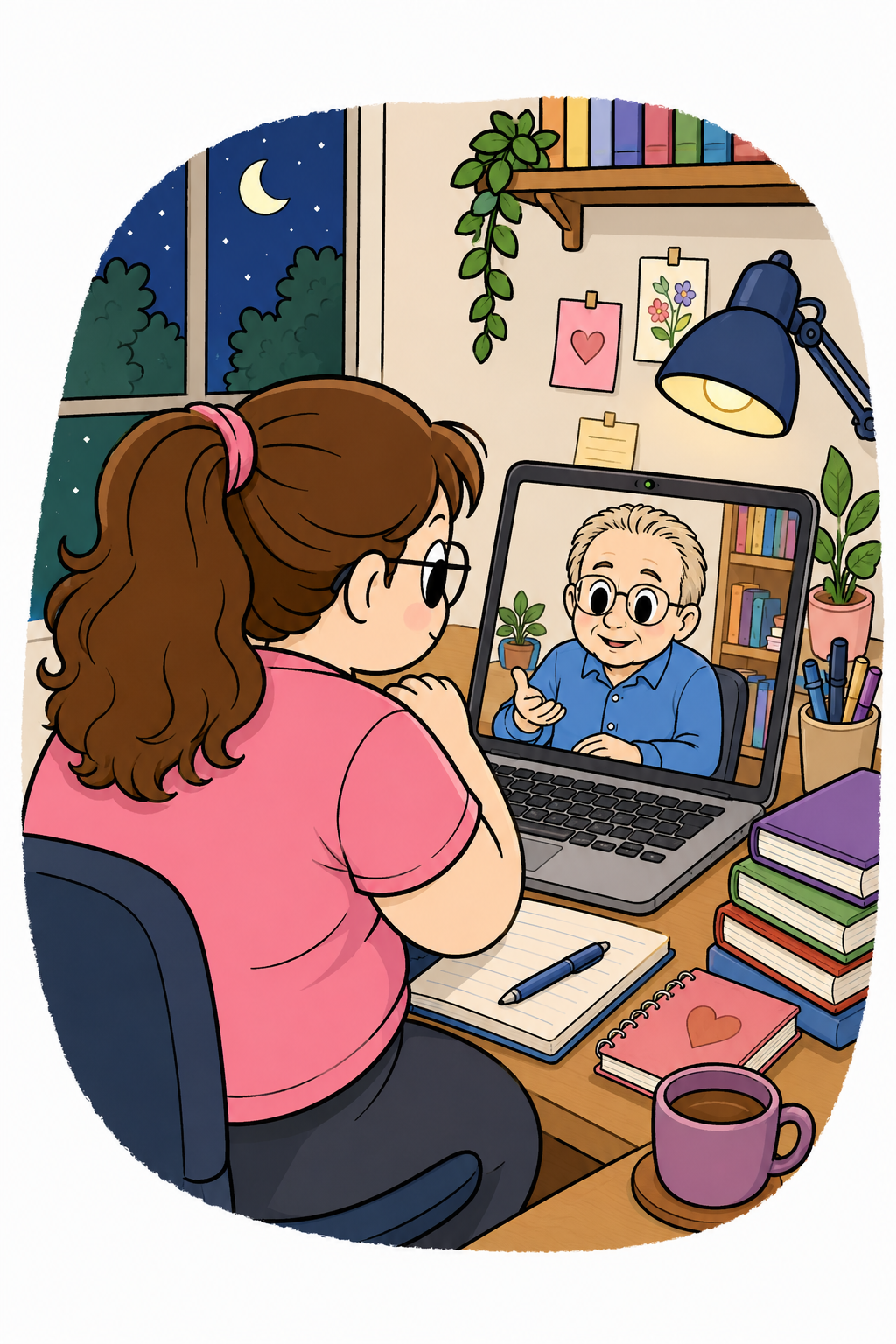 A quiet conversation that collides with a belief the person had lived inside for years.